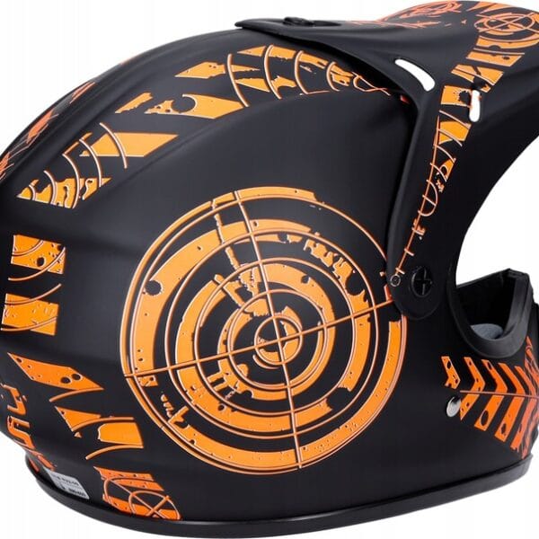 Kask Enduro Hulajnoga Pomarańczowy