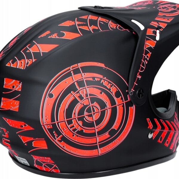 Kask Motocyklowy Hulajnoga Czerwony