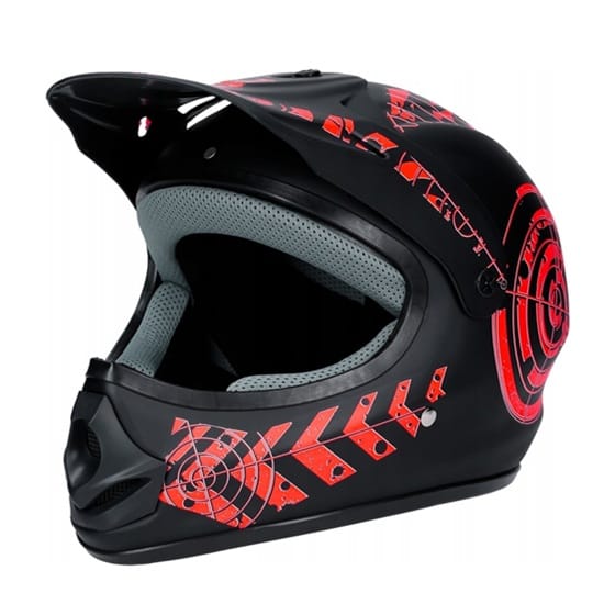 Kask Motocyklowy Hulajnoga Czerwony